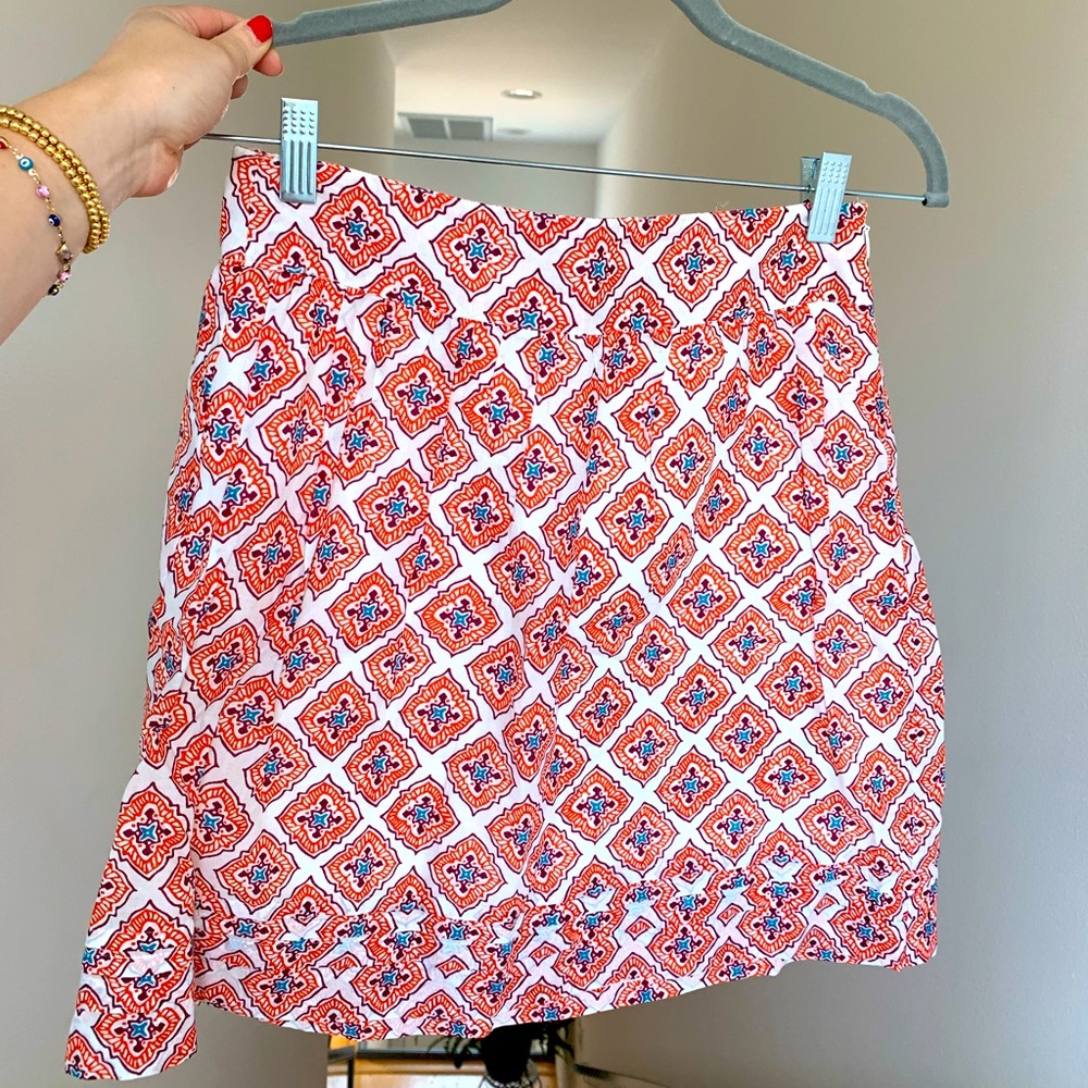 Printed a-line skirt